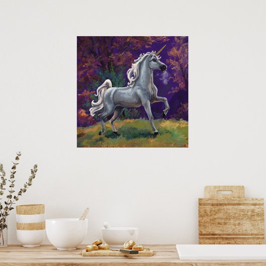 Unicorn Glade Poster (Keuken)