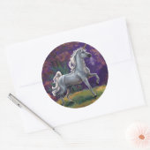 Unicorn Glade Ronde Sticker (Envelop)