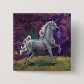 Unicorn Glade Vierkante Button 5,1 Cm (Voorkant)