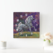 Unicorn Glade Vierkante Klok (Huis)
