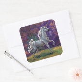 Unicorn Glade Vierkante Sticker (Envelop)