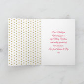 Unicorn Glitter Kerstmis voor kleindochter Feestdagen Kaart (Binnen)