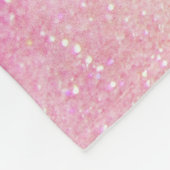 Unicorn Glitter Magical Pink Personal Fleece Deken (Hoek)