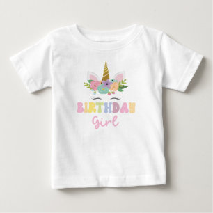 Unicorn Glitter Rainbow Birthday Girl Party Outfit