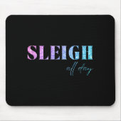 Unicorn Glitter Sleigh All Day Christmas  Muismat (Voorkant)