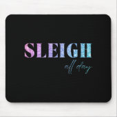 Unicorn Glitter Sleigh All Day Christmas  Muismat (Voorkant)