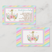 Unicorn Glitter Stars Cute brengt boek mee Informatiekaartje (Voorkant / Achterkant)