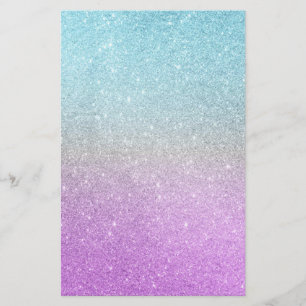 Unicorn glitter Stationery Briefpapier