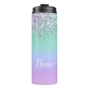Unicorn Glitter Thermal Personalized Tumbler Thermosbeker