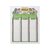 Unicorn Goal Planner Aangepast Notitieblok (Linkerzijde)