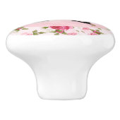 Unicorn Gold Floral Rozen Cute Trendy Keramische Knop (Zijkant)