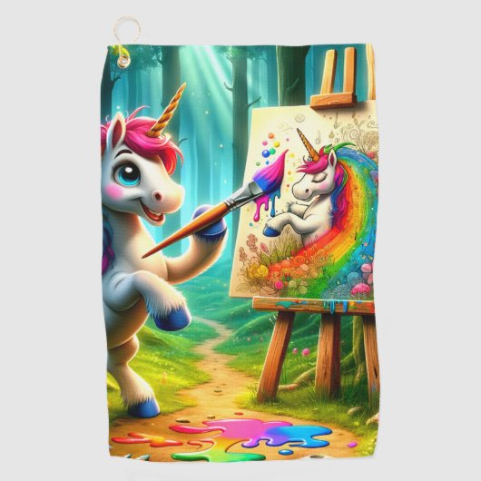 Unicorn Golfhanddoek (Voorkant)