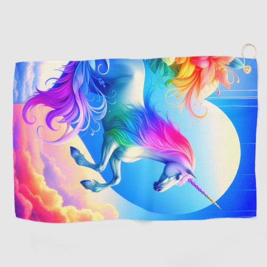 Unicorn Golfhanddoek (Horizontaal)