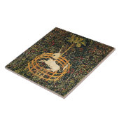 UNICORN GOTHIC FANTASY FLOWERS, FLORAL MOTIFS TEGELTJE (Zijkant)