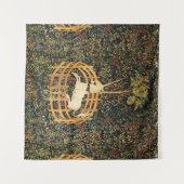 UNICORN GOTHIC FANTASY FLOWERS, FLORAL MOTIFS WANDKLEED (Voorkant (horizontaal))