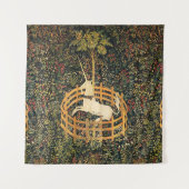 UNICORN GOTHIC FANTASY FLOWERS, FLORAL MOTIFS WANDKLEED (Voorkant)