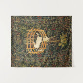 UNICORN GOTHIC FANTASY FLOWERS, FLORAL MOTIFS WANDKLEED (Voorkant (horizontaal))