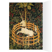 UNICORN GOTHIC FANTASY GREEN FLORAL Kerstmis (Binnen (Links))