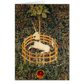 UNICORN GOTHIC FANTASY GREEN FLORAL Kerstmis (Voorkant)