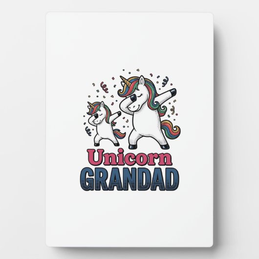 Unicorn Grandad Vintage Engraving Shirt Design_1 Fotoplaat (voorkant)