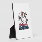 Unicorn Grandad Vintage Engraving Shirt Design_1 Fotoplaat (Zijkant)