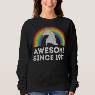 Unicorn Graphic 40 jaar oude 40e Bday Party Geweld Trui