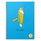 Unicorn Grappige Maïs Notitieboek (Voorkant)