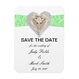 Unicorn Green Lace sparen de Magnet van de Datum Magneet