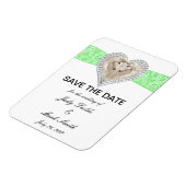 Unicorn Green Lace sparen de Magnet van de Datum Magneet (Linkerzijde)