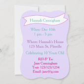 Unicorn Green, Paarse uitvindingen van de dag Kaart (Achterkant)