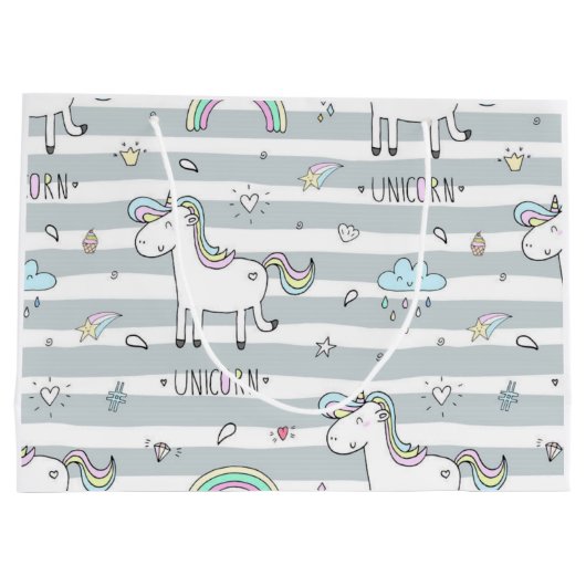 Unicorn Groot Cadeauzakje (Achterkant)