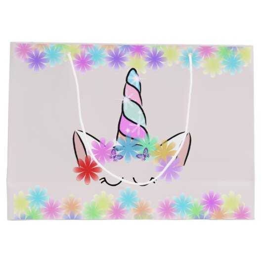 Unicorn Groot Cadeauzakje (Achterkant)