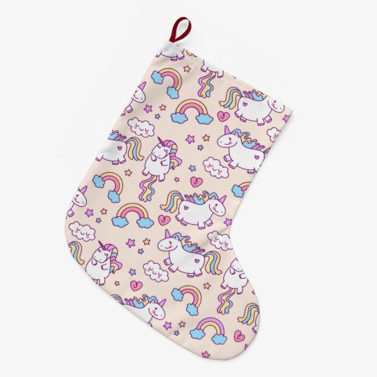 Unicorn Grote Kerstsok (Voorkant (Hangend))