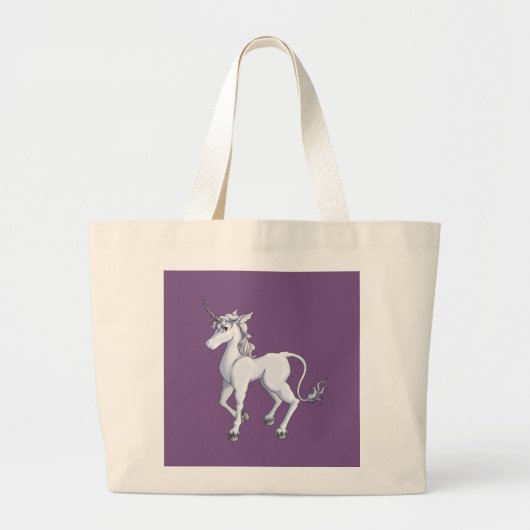 Unicorn Grote Tote Bag (Voorkant)