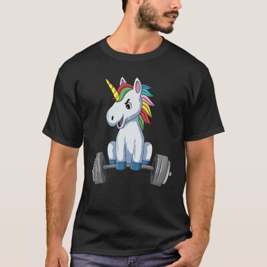 Unicorn Gym Lifting Unicorn Gewicht Lifting Unicor T-shirt (Voorkant)
