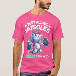 Unicorn Gym Workout Gewichtstraining T-shirt