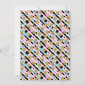 Unicorn Gymnastics Birthday Party Invitation Kaart (Achterkant)