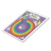 Unicorn Habit Tracker Custom Notitieblok (Schuin)