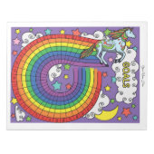 Unicorn Habit Tracker Custom Notitieblok (Voorkant)