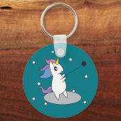Unicorn Hammer Throw Track en Field Sleutelhanger (Voorkant)