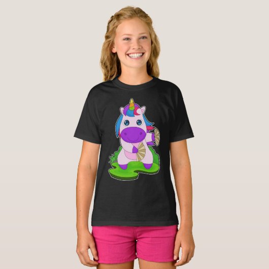 Unicorn Hand ventilator T-shirt (Voorkant volledig)