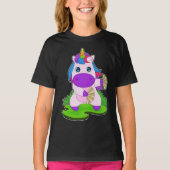Unicorn Hand ventilator T-shirt (Voorkant)