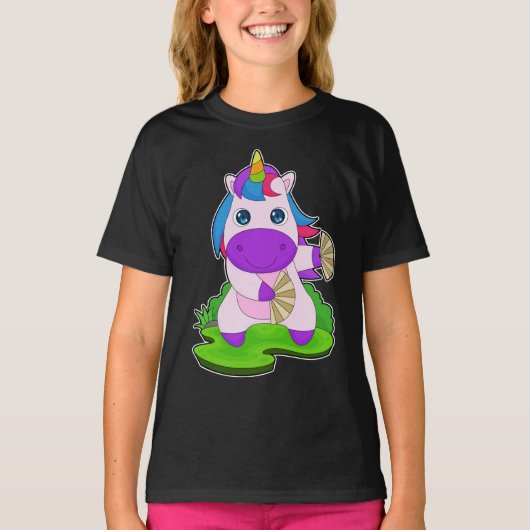 Unicorn Hand ventilator T-shirt (Voorkant)