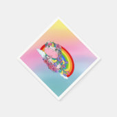 Unicorn happy Birthday Napkins Servet (Hoek)