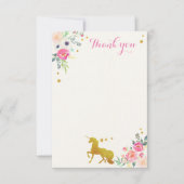 Unicorn Hartelijk dank Bedankkaart (Voorkant)
