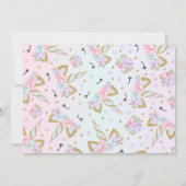 Unicorn Hartelijk dank voor uw kaart Roze Gold Mag (Achterkant)