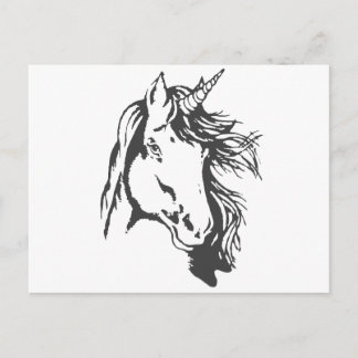 Unicorn Head Briefkaart