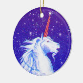 Unicorn Head Keramisch Ornament (Links)