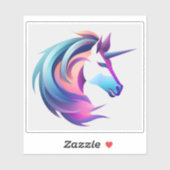 Unicorn Head Sticker (Vel)