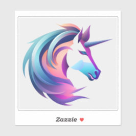Unicorn Head Sticker